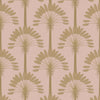 **Sample** Palmette Wallpaper in Dusty Pink and Gold