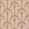 Palmette Wallpaper in Dusty Pink and Gold