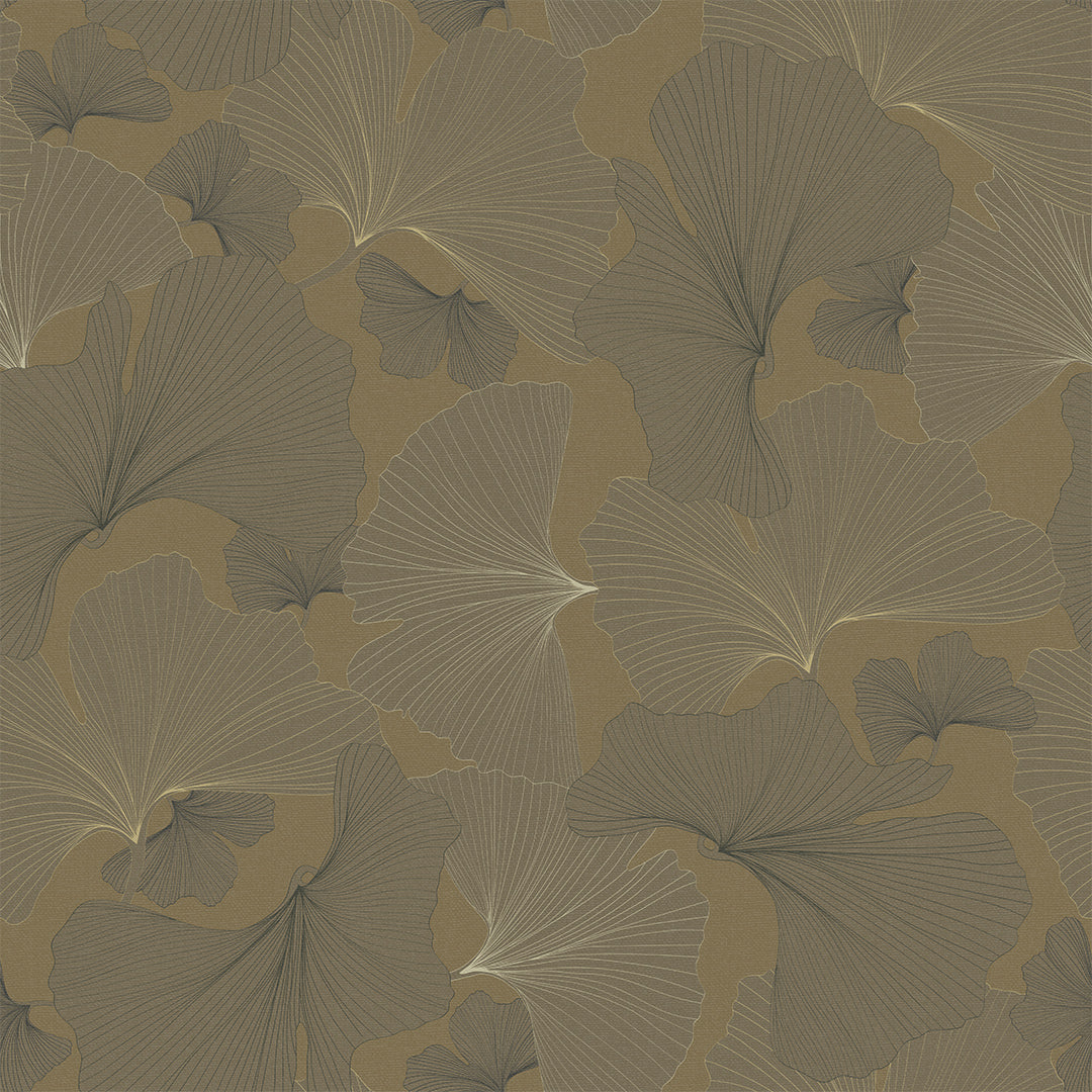 Sample of Genevieve Wallpaper in Shades of Gold