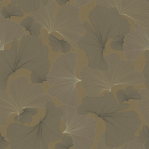 Sample of Genevieve Wallpaper in Shades of Gold