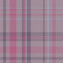 Royal Tartan Wallpaper in Heather, Rich Plum and Sky Blue
