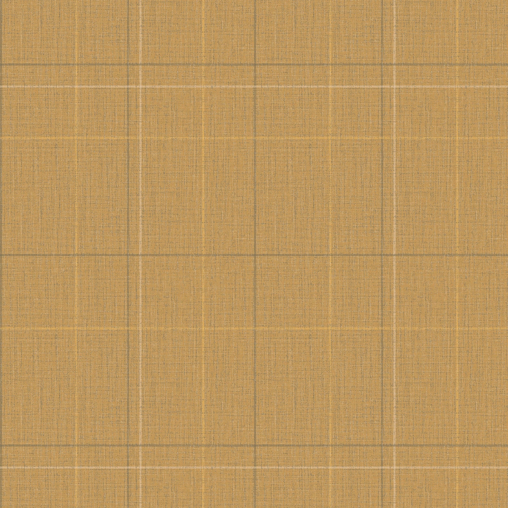 Royal Check Wallpaper in Mustard, Rich Olive and Yellow