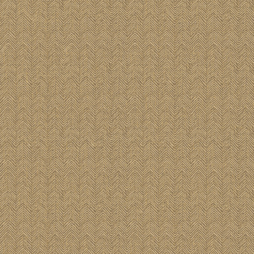 Royal Herringbone Wallpaper in Caramel