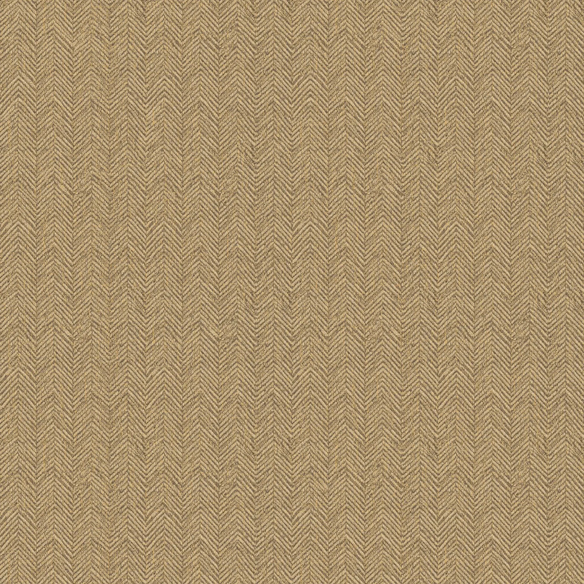 Royal Herringbone Wallpaper in Caramel