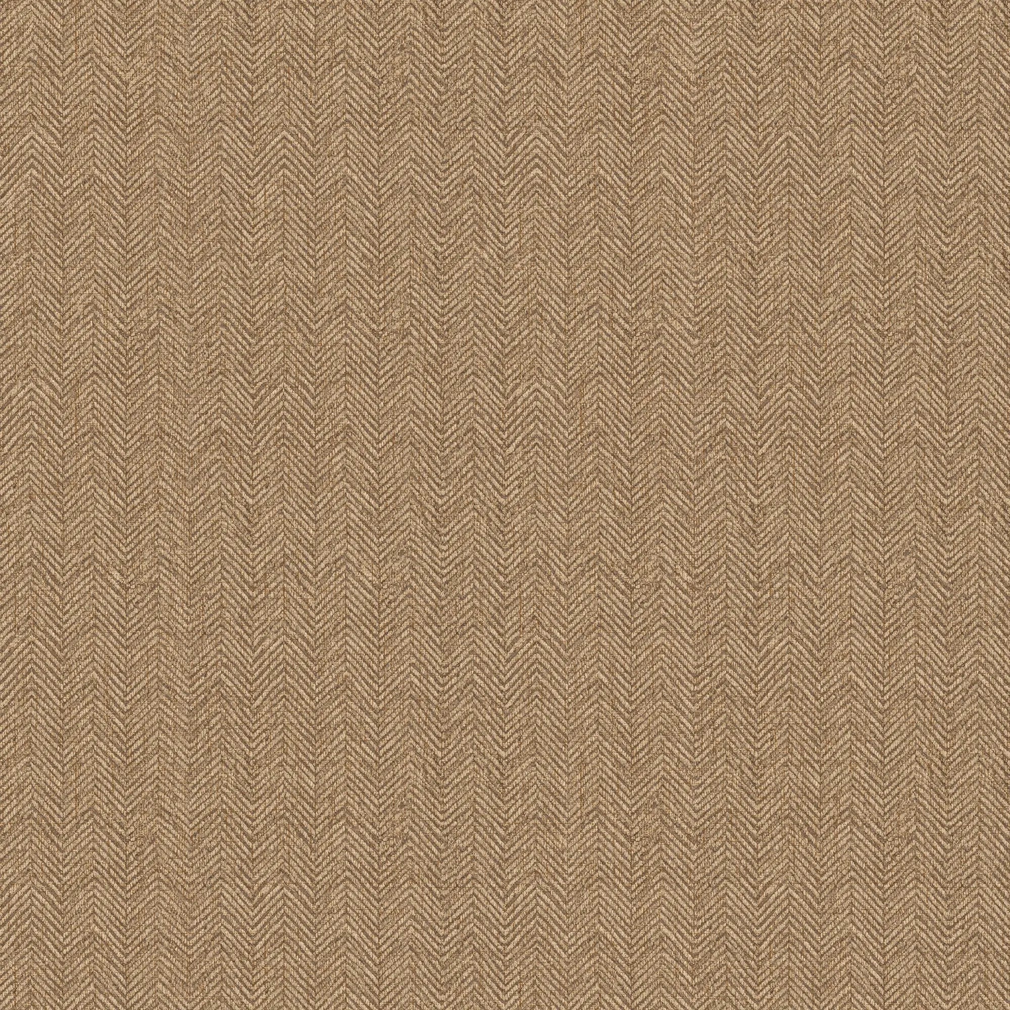 Royal Herringbone Wallpaper in Hazelnut