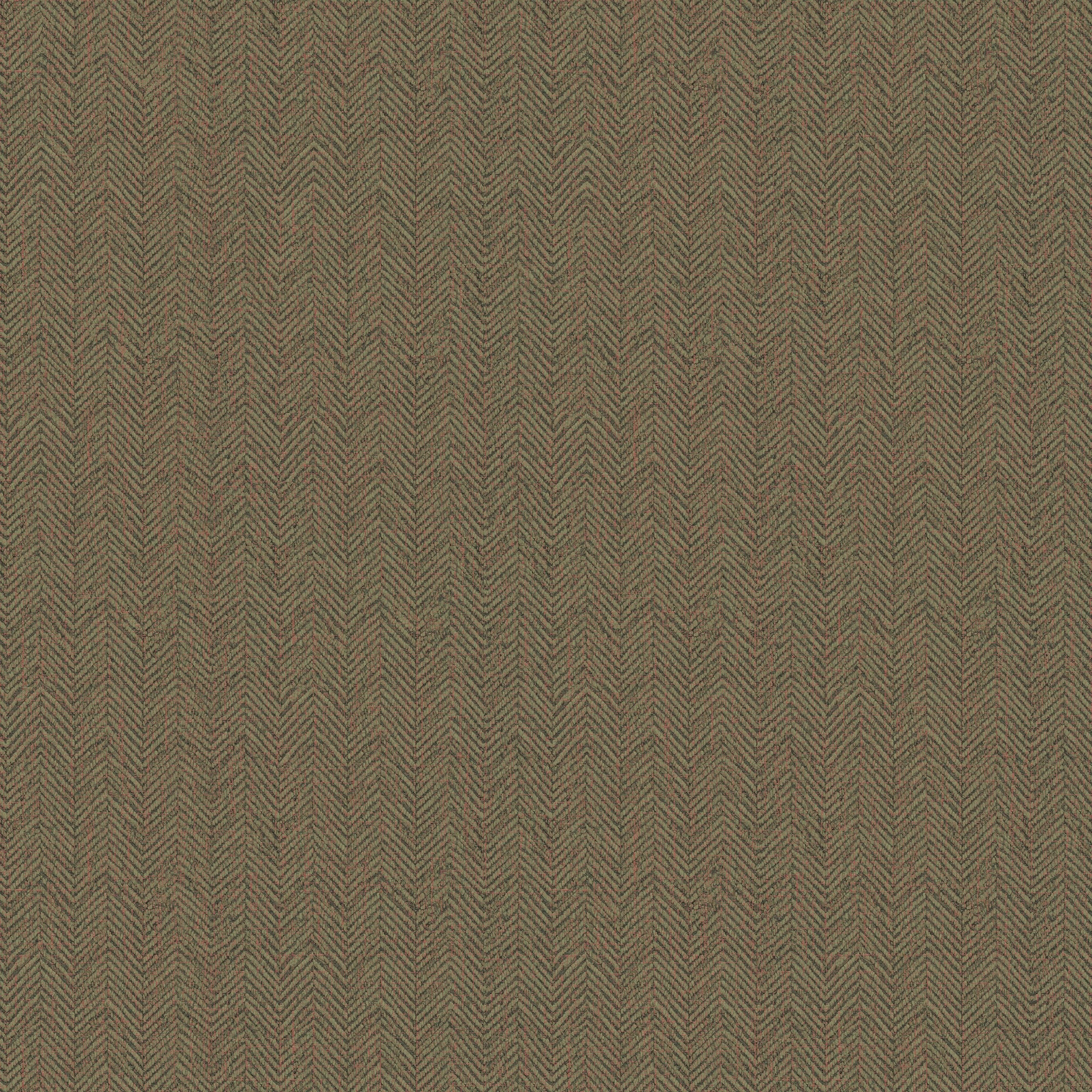 Royal Herringbone Wallpaper in Bracken Green