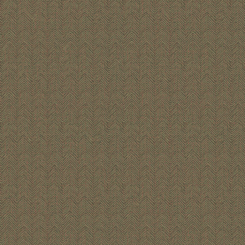 Royal Herringbone Wallpaper in Bracken Green