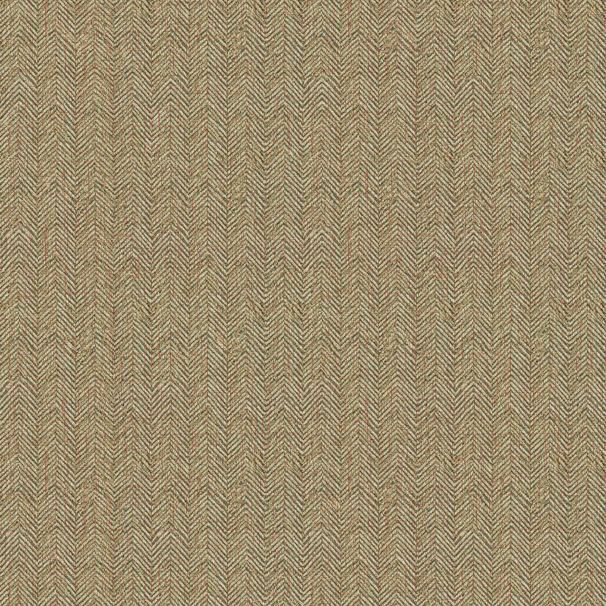 Royal Herringbone Wallpaper in Light Bracken Green