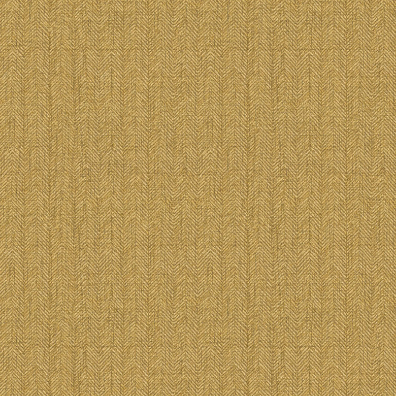 Royal Herringbone Wallpaper in Mustard