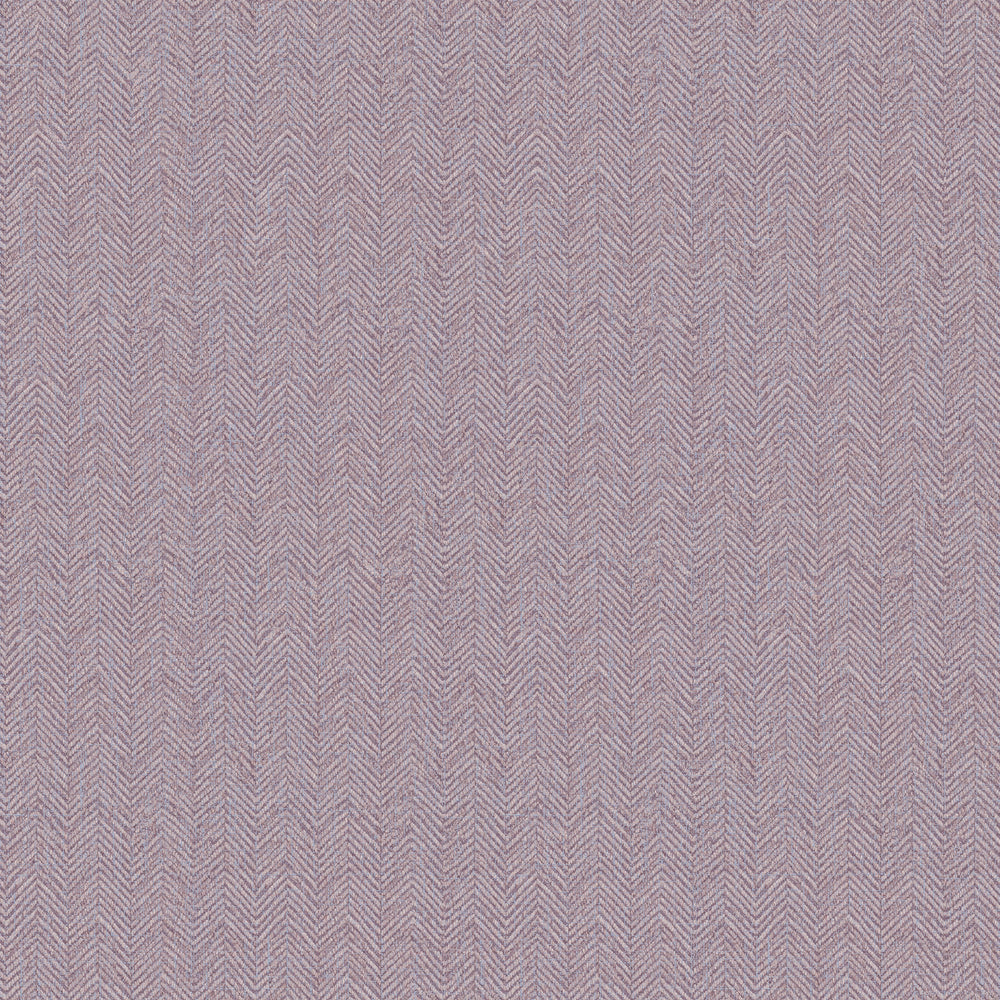 Royal Herringbone Wallpaper in Heather