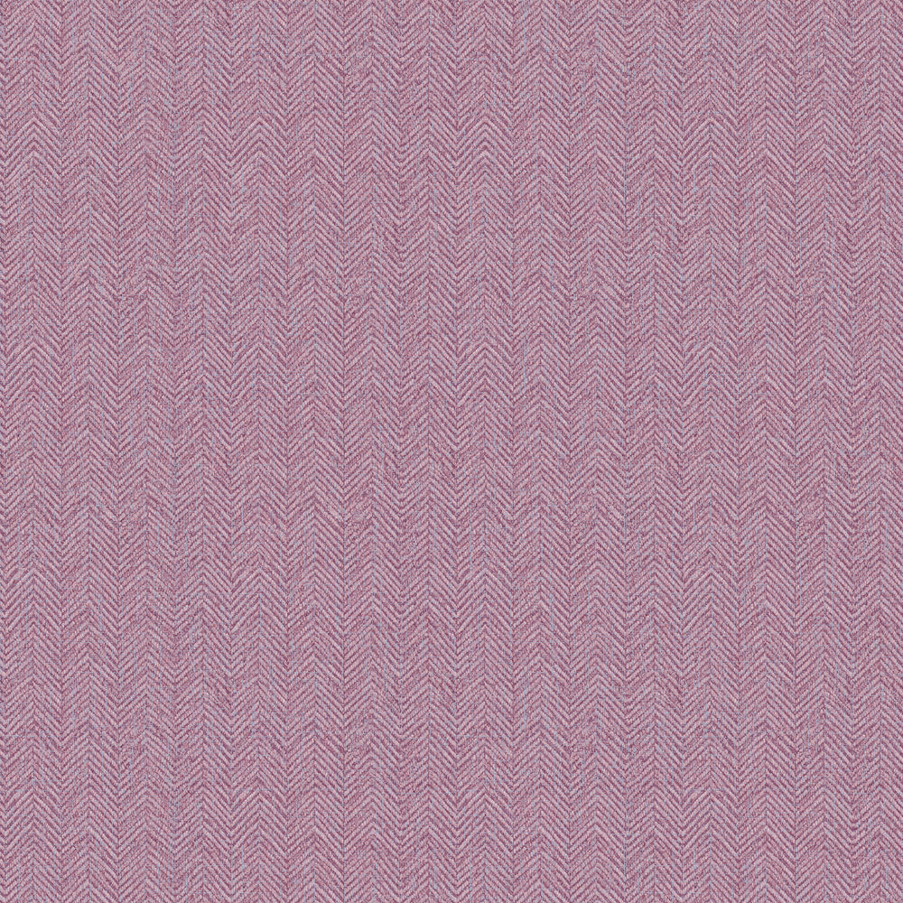Royal Herringbone Wallpaper in Plum