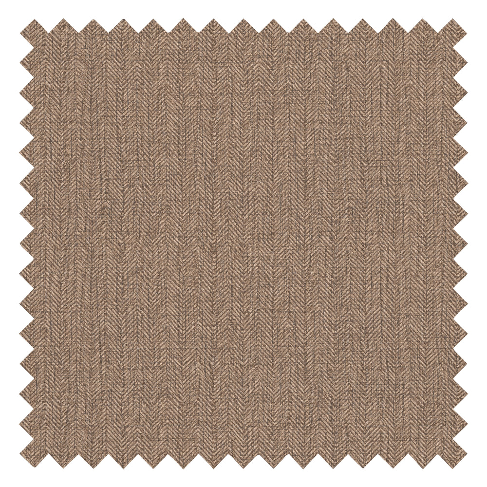 Royal Herringbone Fabric in Dark Camel