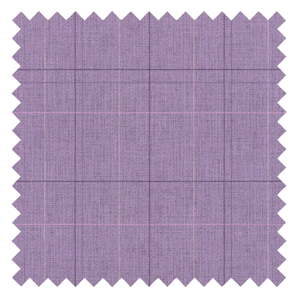 Royal Check Fabric in Lavender, Plum and Beige
