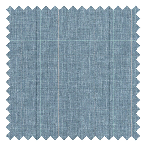 Royal Check Fabric in Seafoam, Dark Green and Turquoise