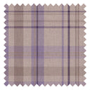 Royal Tartan Fabric in Lavender, Beige and Plum