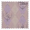 Racing Silk Fabric in Lavender & Beige