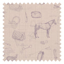 Vintage Sport Sketch Fabric in Lavender and Beige