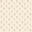 Wee Thistle Wallpaper in Soft Pink on Vintage Cream
