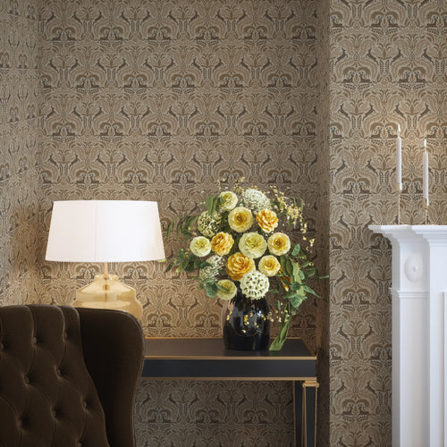The Endearing Deer Wallpaper in Earthy Tones