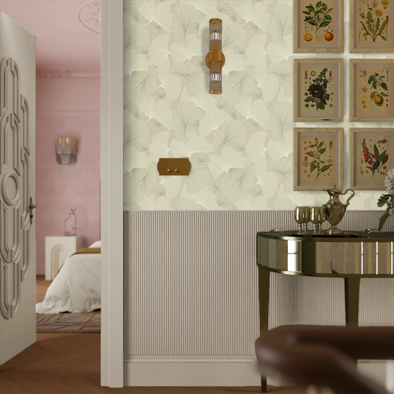 Genevieve Wallpaper in Cream