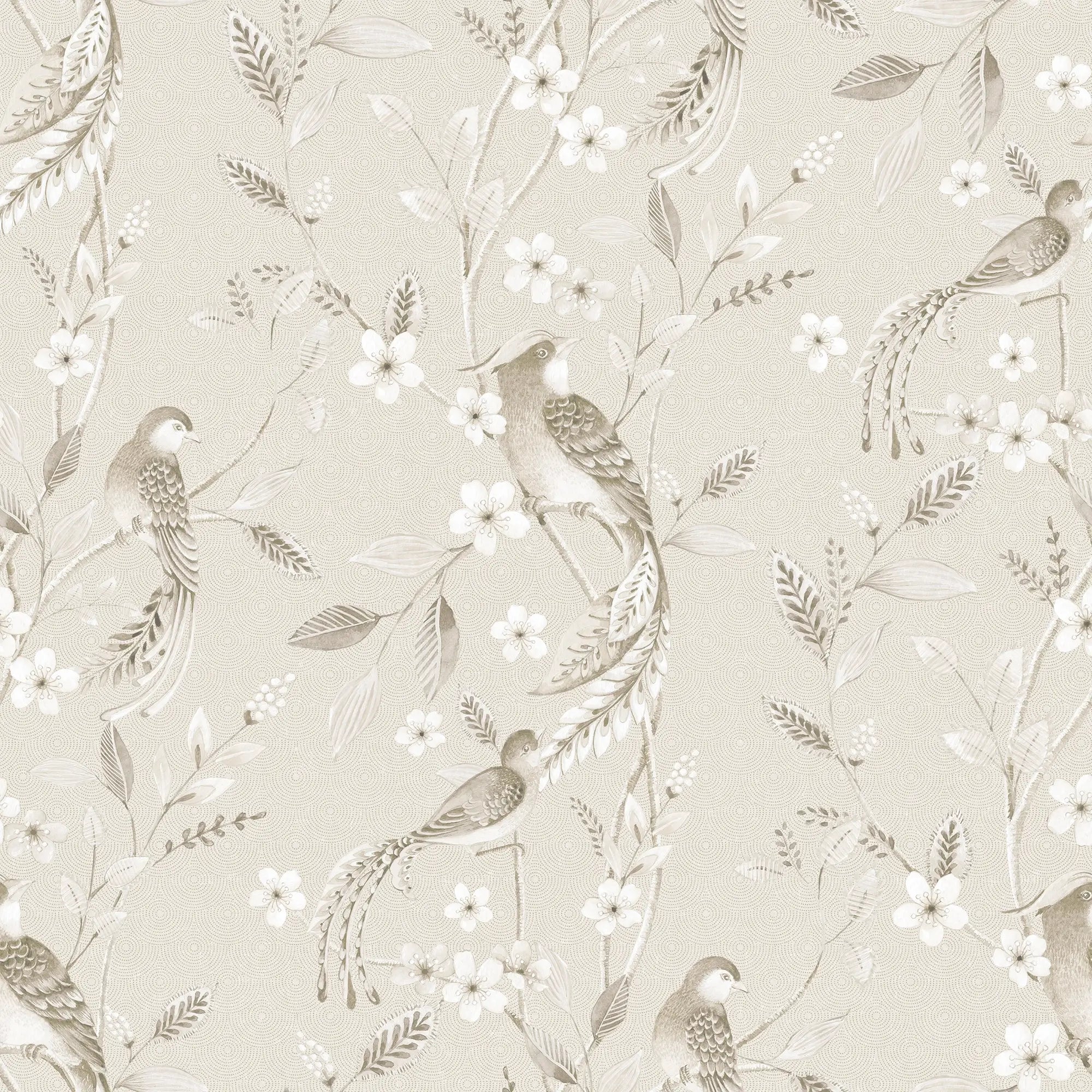 Sunrise Serenade Wallpaper in Muted Taupe