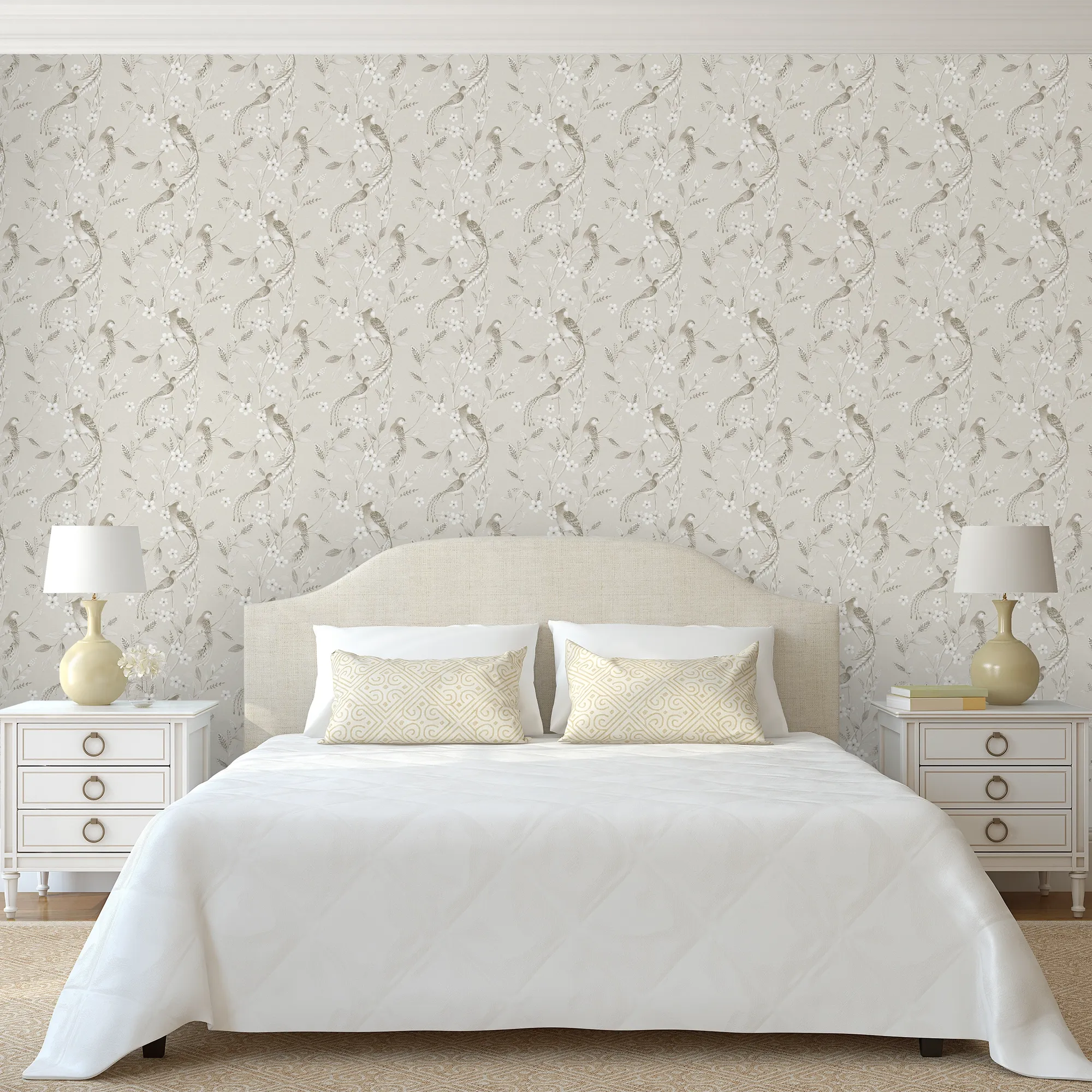Sunrise Serenade Wallpaper in Muted Taupe