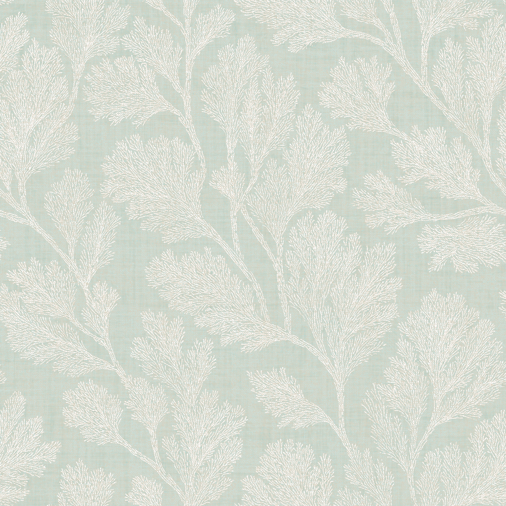 Coral Garden Wallpaper in Warm Mint