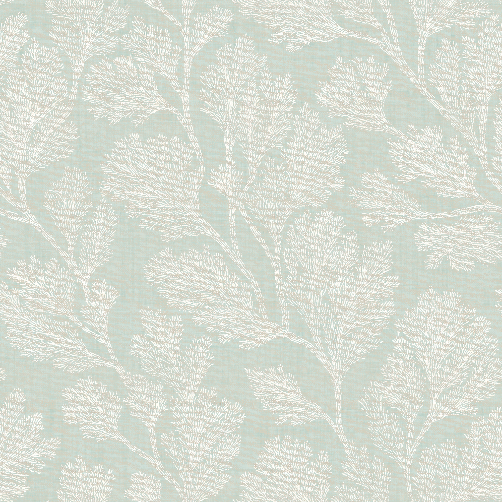 Coral Garden Wallpaper in Warm Mint
