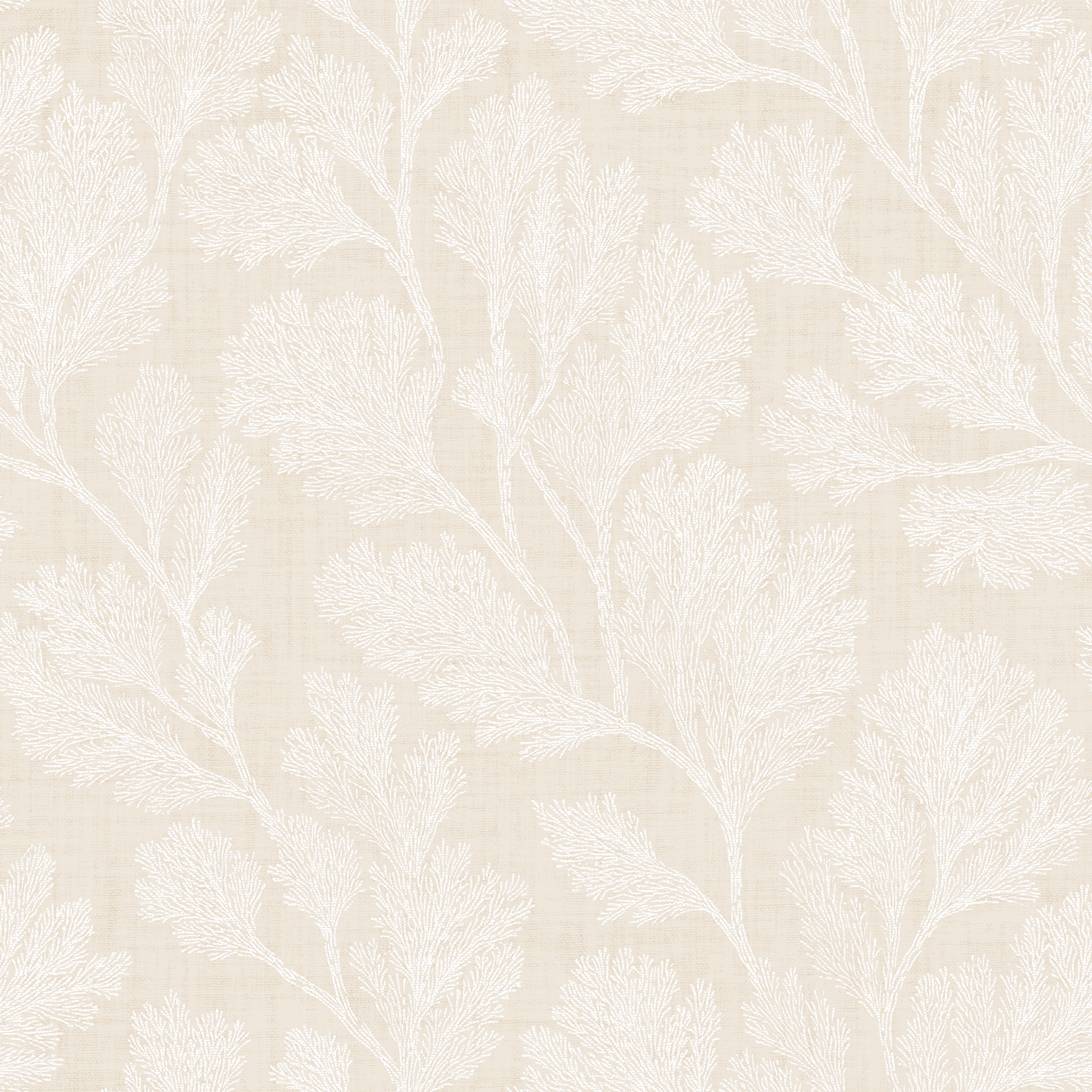 Coral Garden Wallpaper in Rich Cream