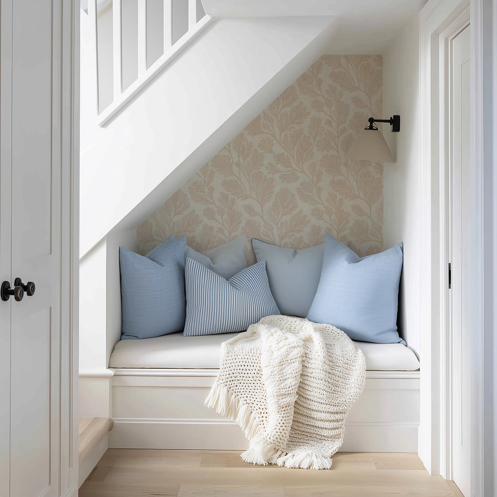 Coral Garden Wallpaper in Soft Spice