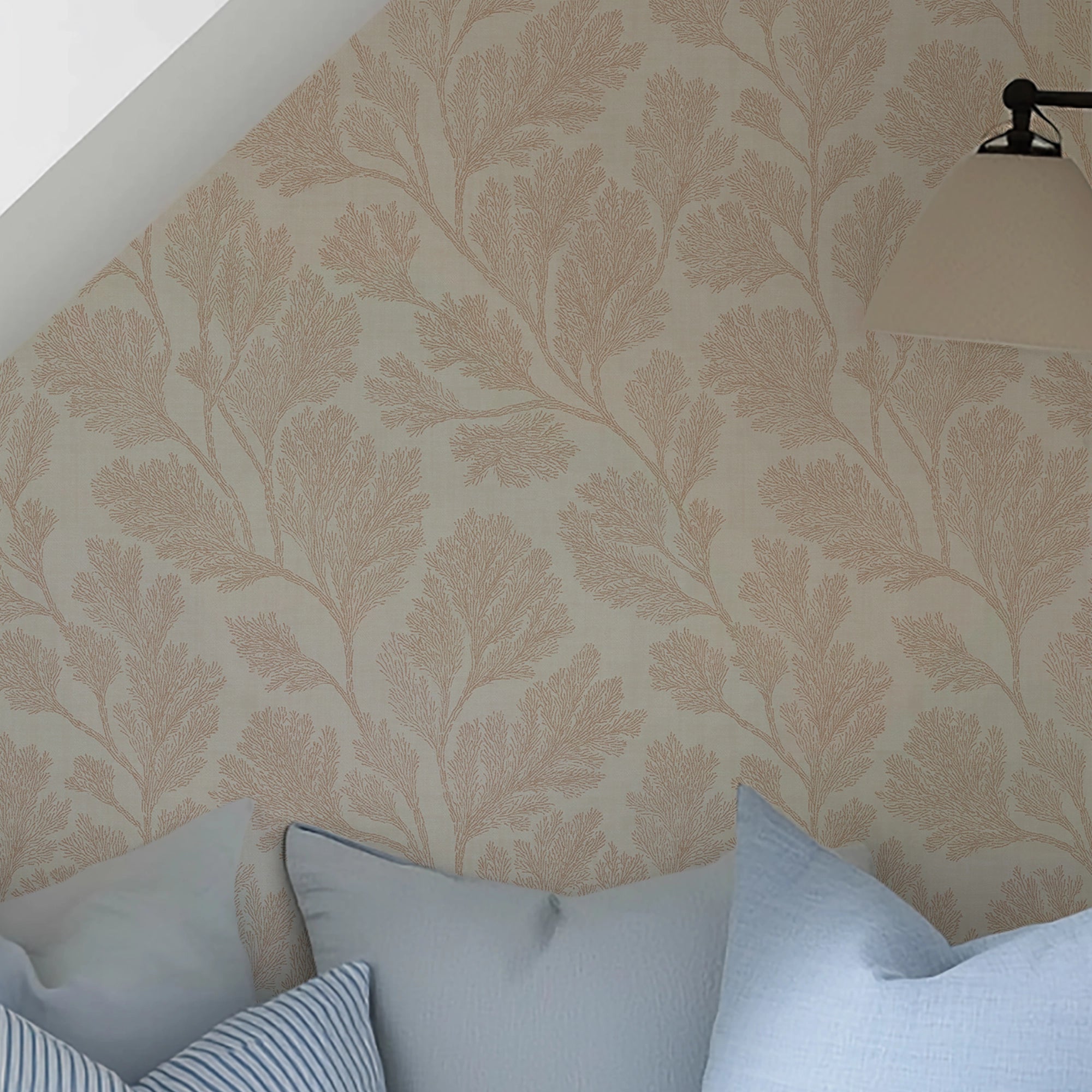 Coral Garden Wallpaper in Soft Spice