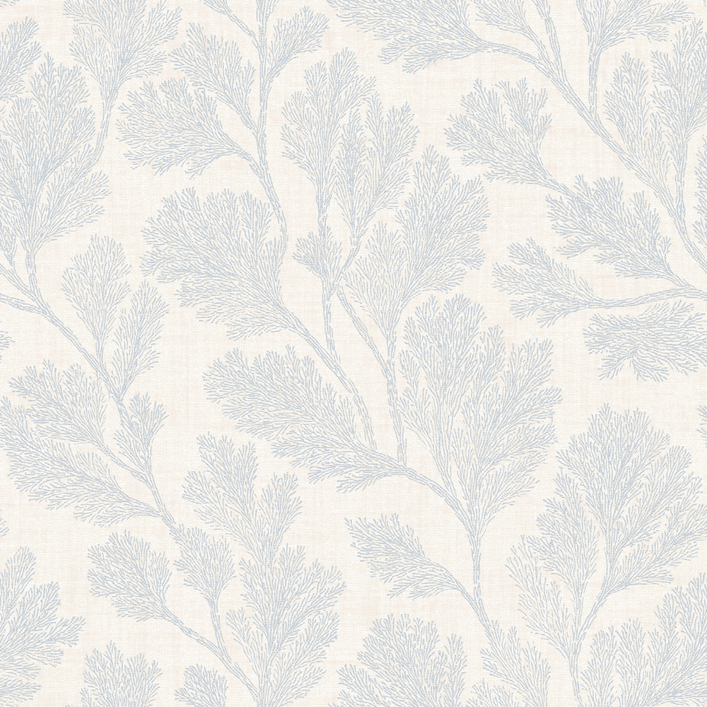 Coral Garden Wallpaper in Cornflower Blue