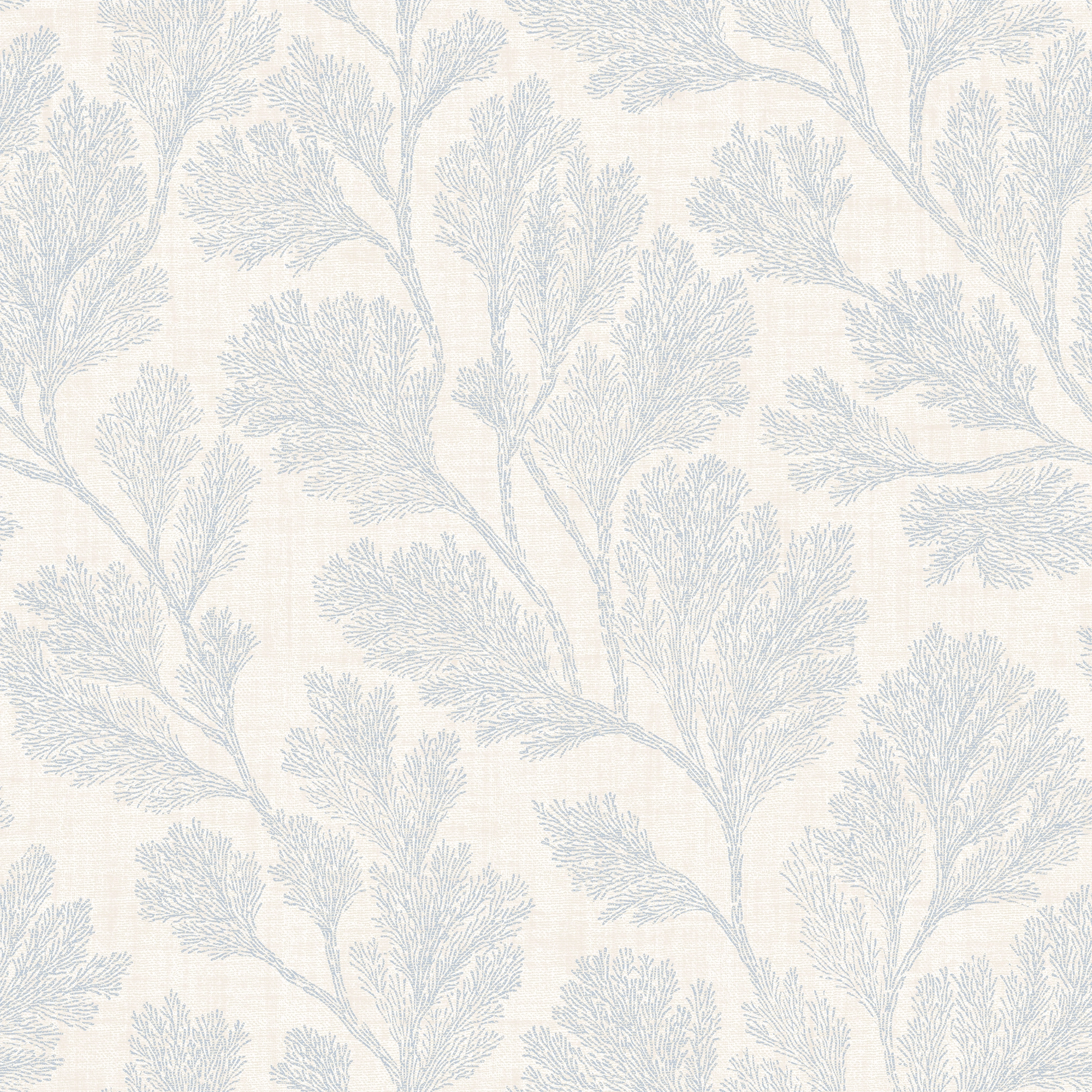 Coral Garden Wallpaper in Cornflower Blue