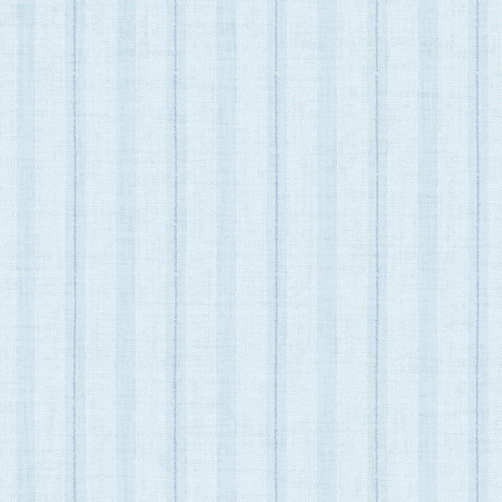 New England Stripe Wallpaper in Soft Blue