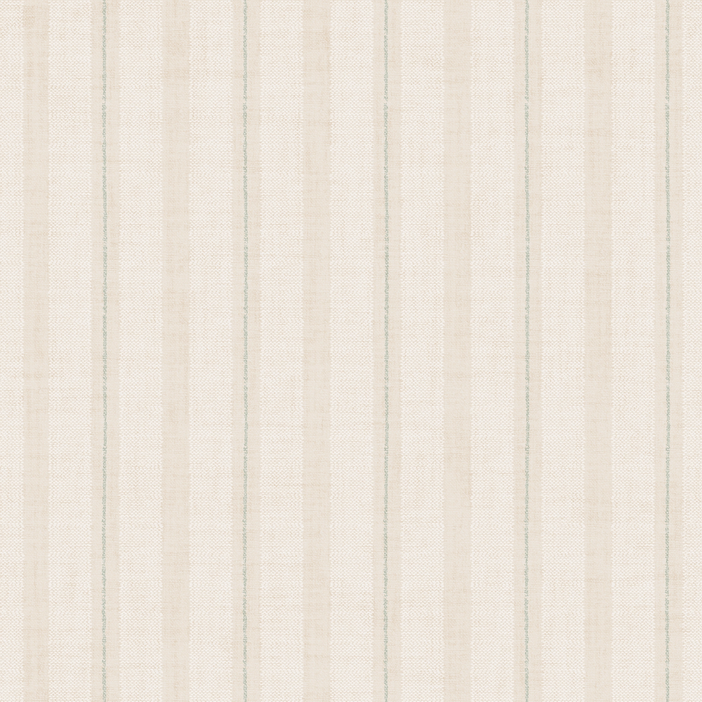 New England Stripe Wallpaper in Rich Cream
