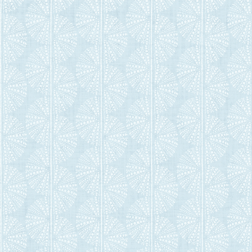 Delicate Sea Lace Wallpaper in Soft Blue