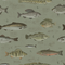 Compendium of Scales Wallpaper in Moss Green