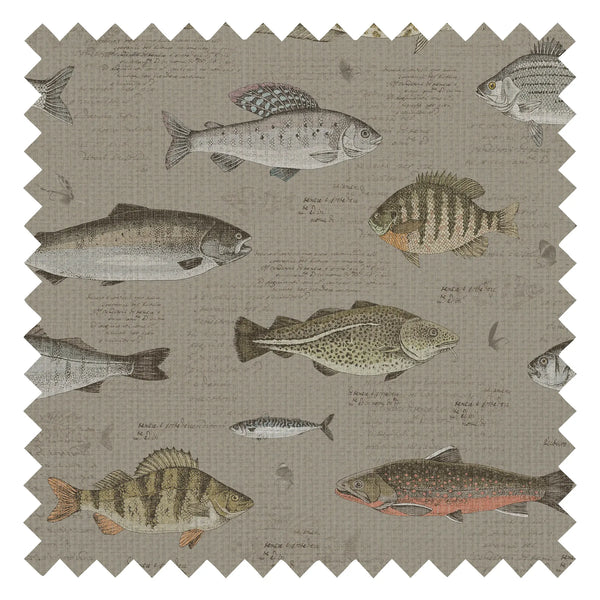 Compendium of Scales Fabric in Bracken Green