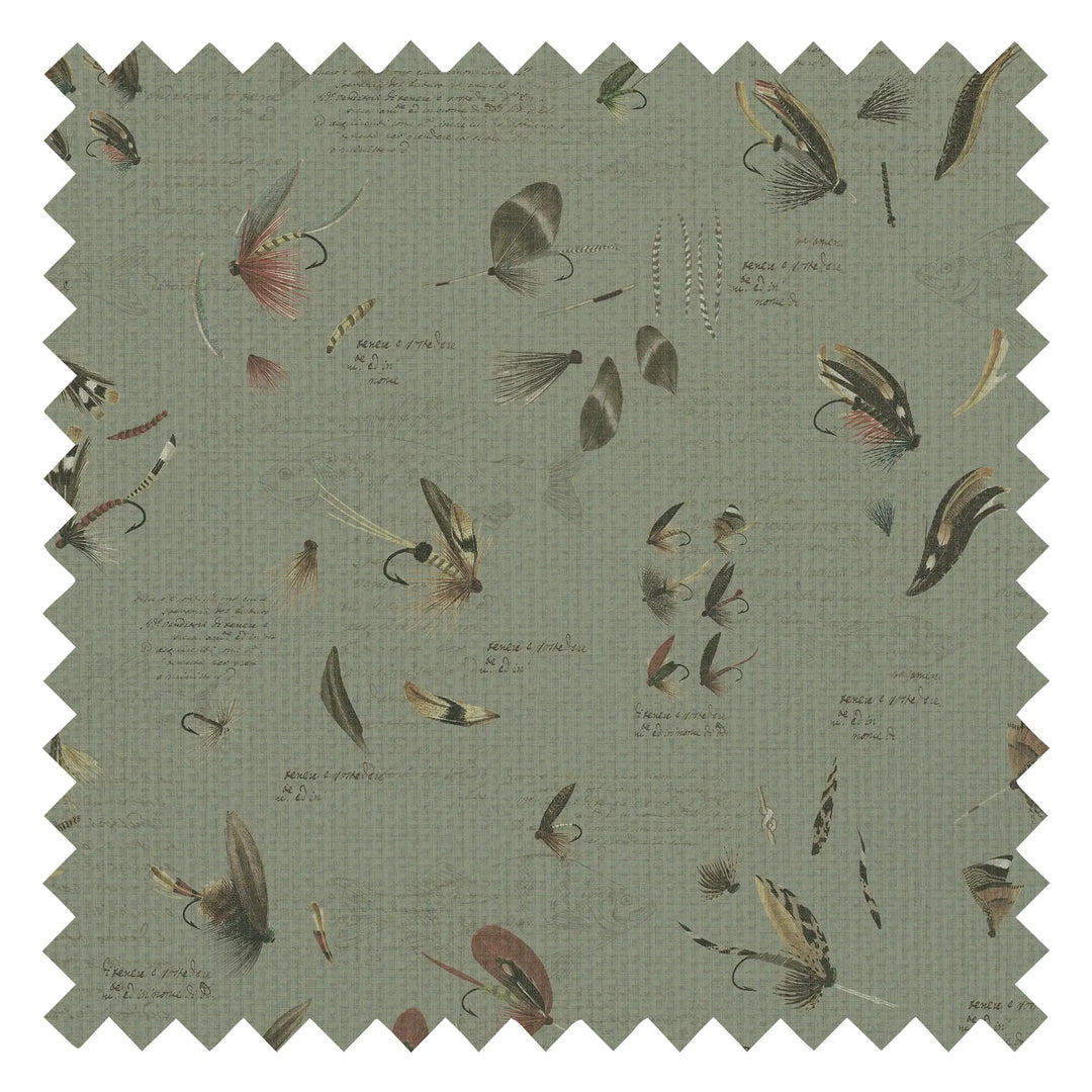 Tied and True Fabric in Moss Green
