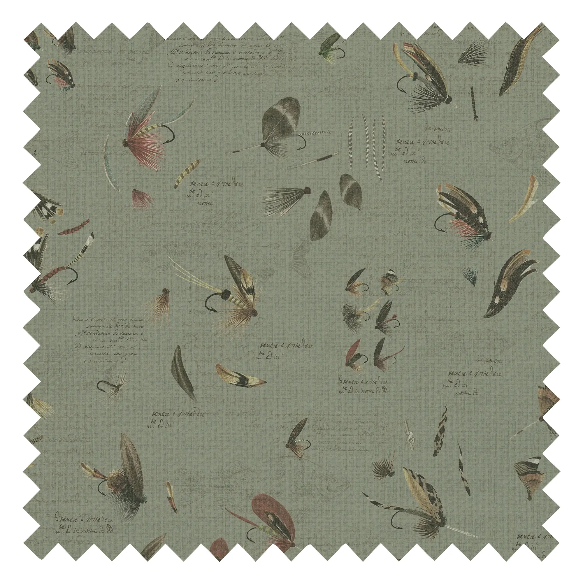Tied and True Fabric in Moss Green