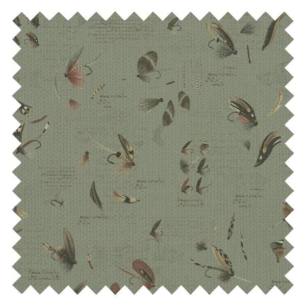 Tied and True Fabric in Moss Green