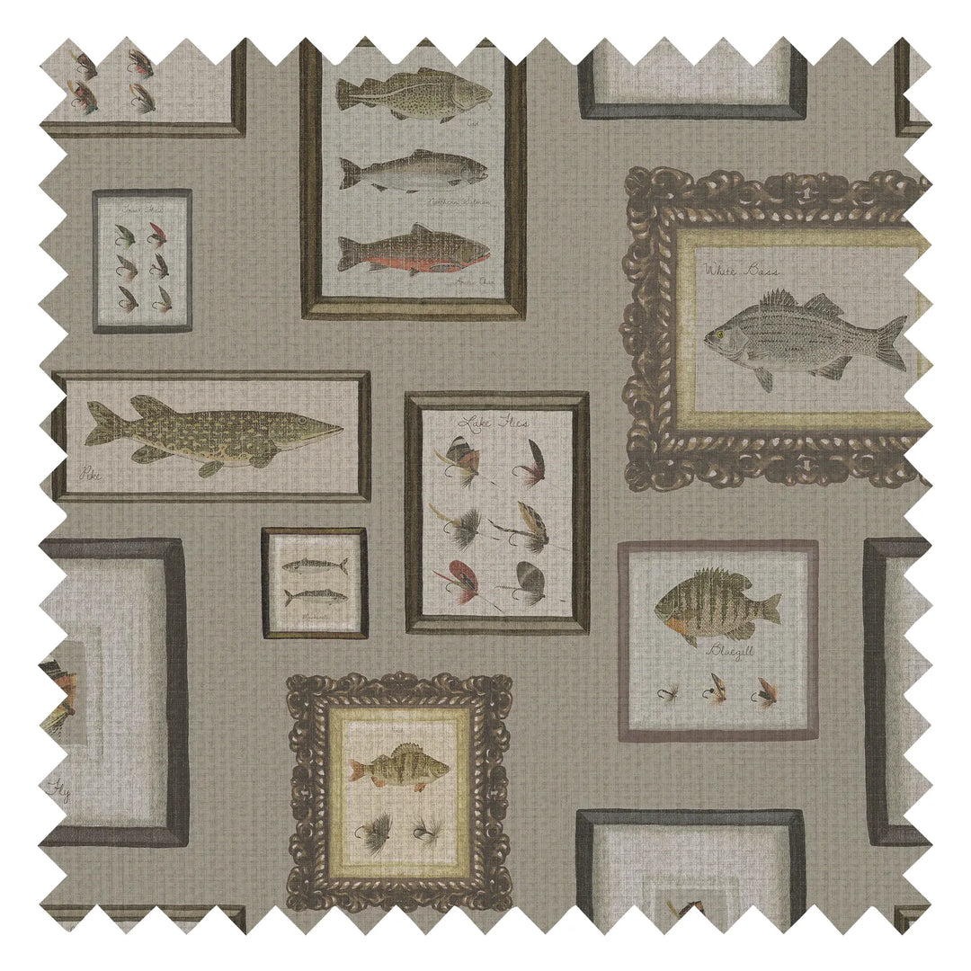 The Fisherman’s Haul Fabric in Bracken Green