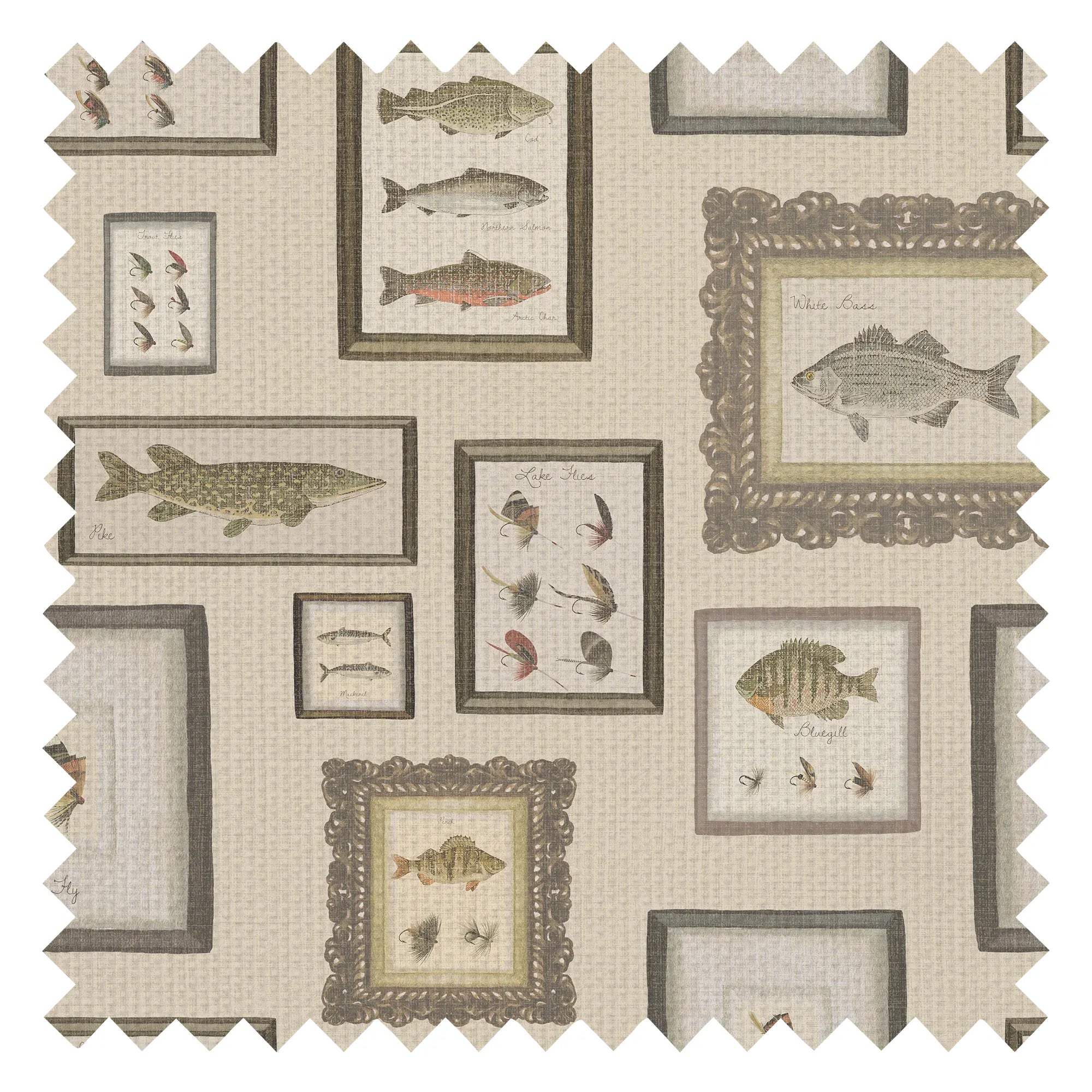 The Fisherman’s Haul Fabric in Cream
