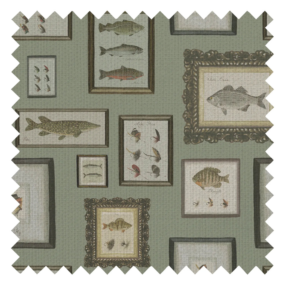The Fisherman’s Haul Fabric in Moss Green