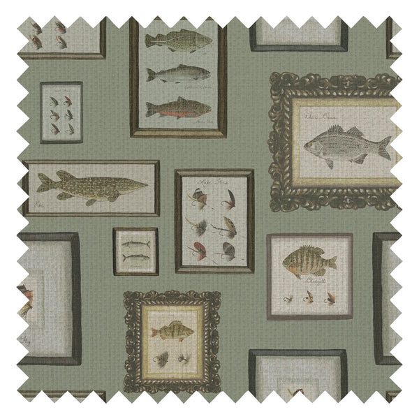 The Fisherman’s Haul Fabric in Moss Green