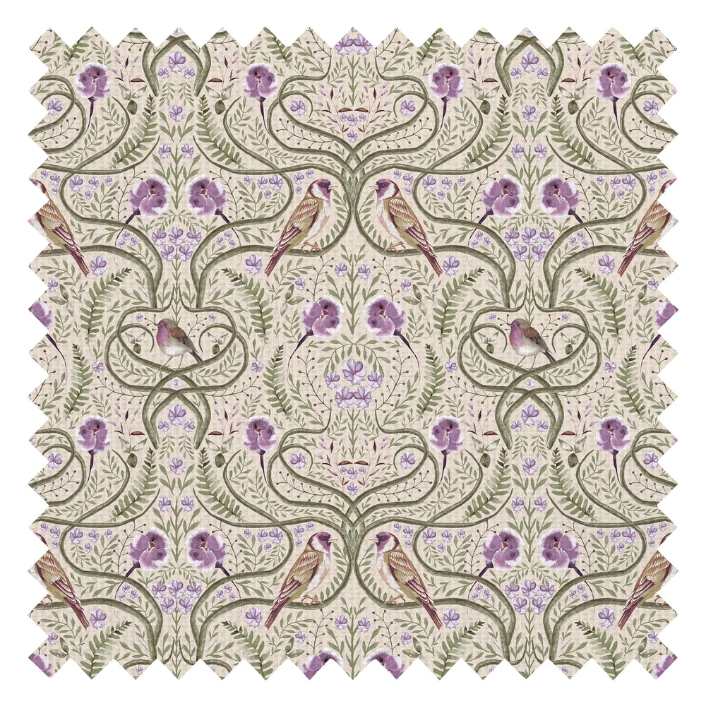 The Gilded Garden Fabric in Lilac