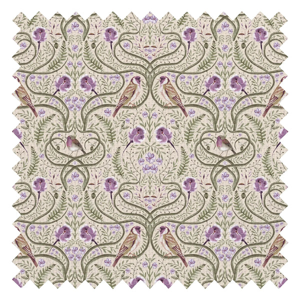 The Gilded Garden Fabric in Lilac