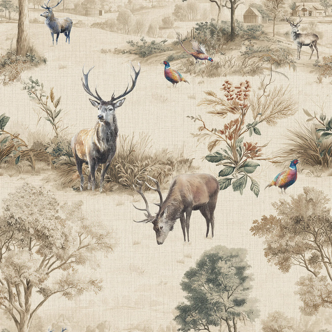 Sovereign Glen Wallpaper in Rustic Neutrals