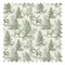 Distant Antlers Fabric in Green