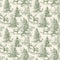 Distant Antlers Wallpaper in Green
